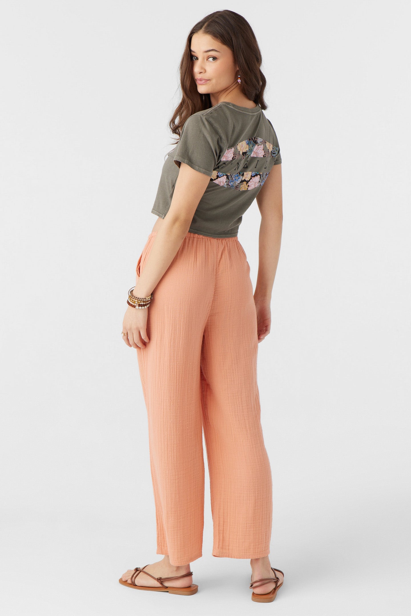 BRENDA CRINKLE DOUBLE GAUZE BEACH PANTS