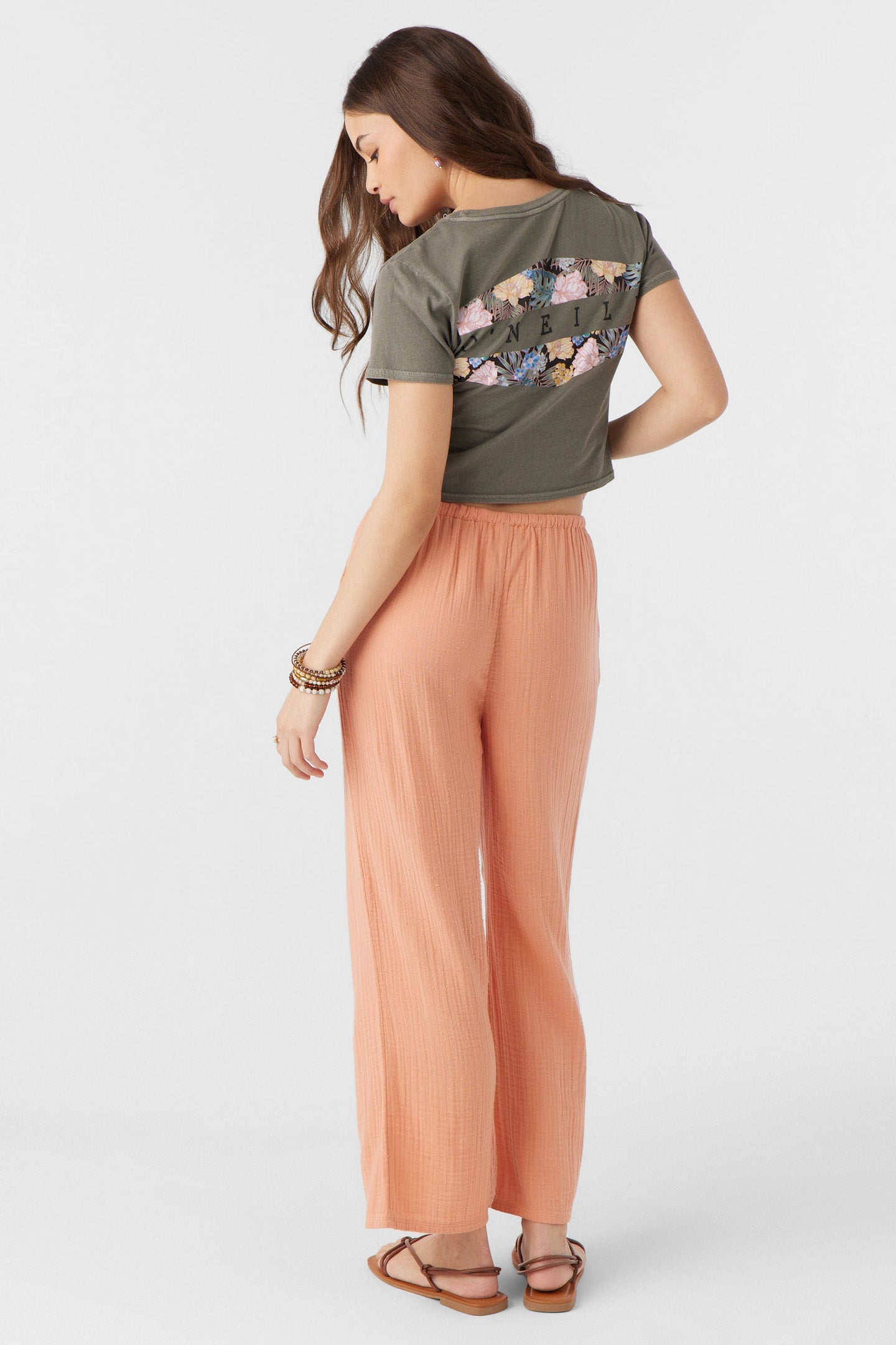 BRENDA CRINKLE DOUBLE GAUZE BEACH PANTS