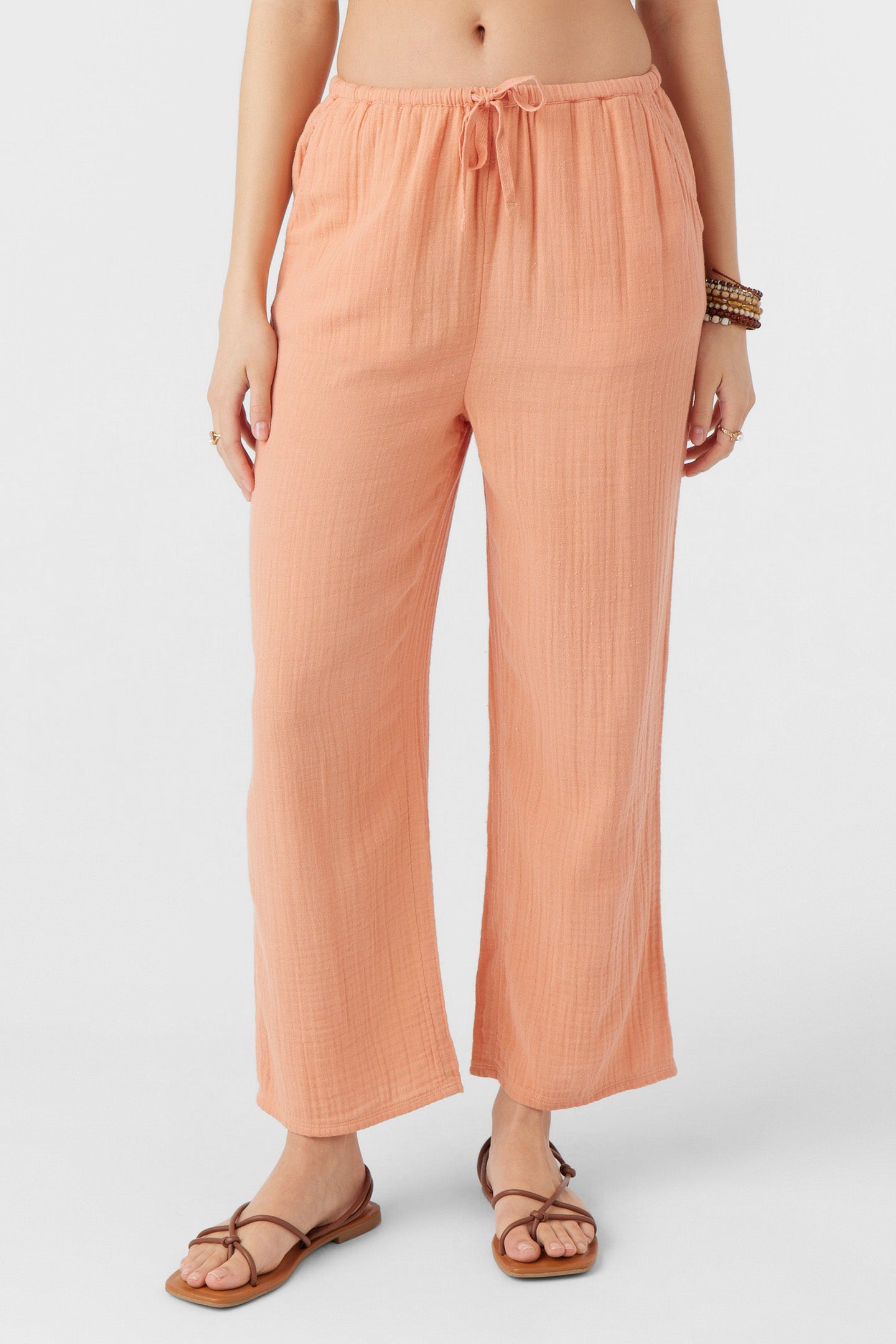 BRENDA CRINKLE DOUBLE GAUZE BEACH PANTS