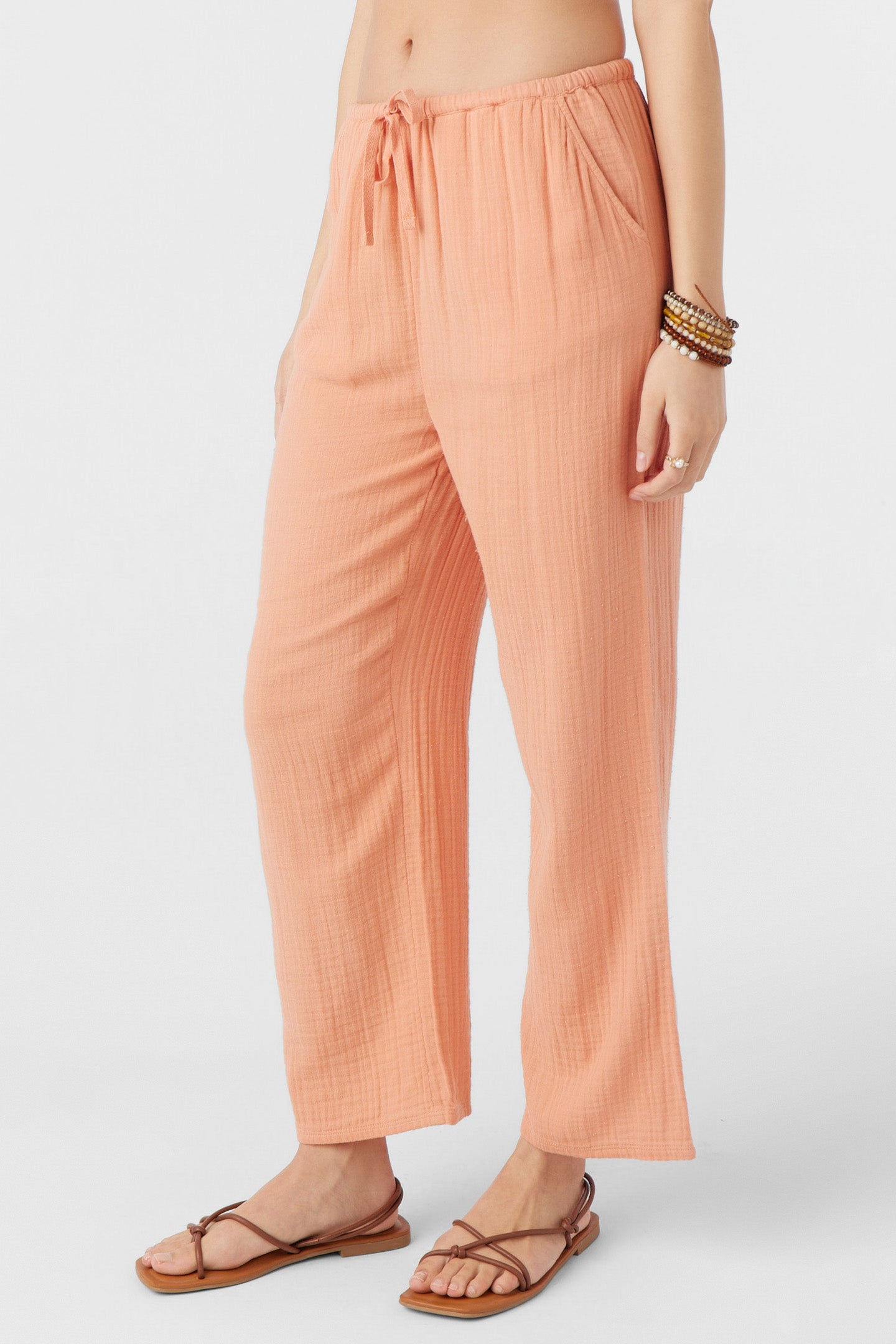 BRENDA CRINKLE DOUBLE GAUZE BEACH PANTS