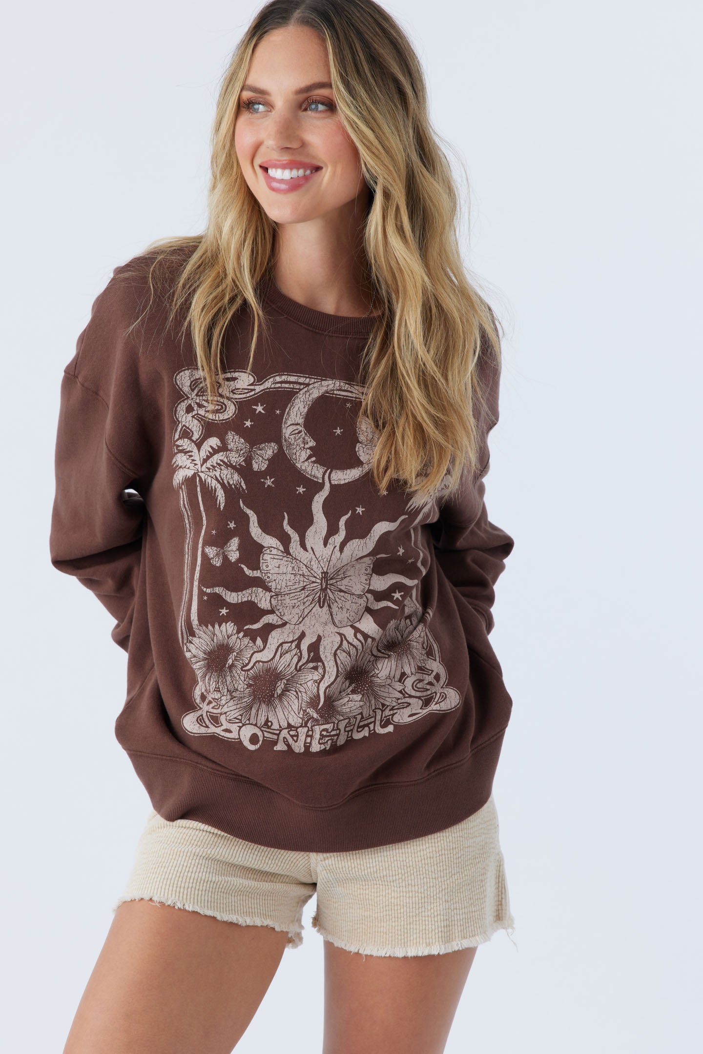 CHOICE CREWNECK OVERSIZED-FIT FLEECE PULLOVER