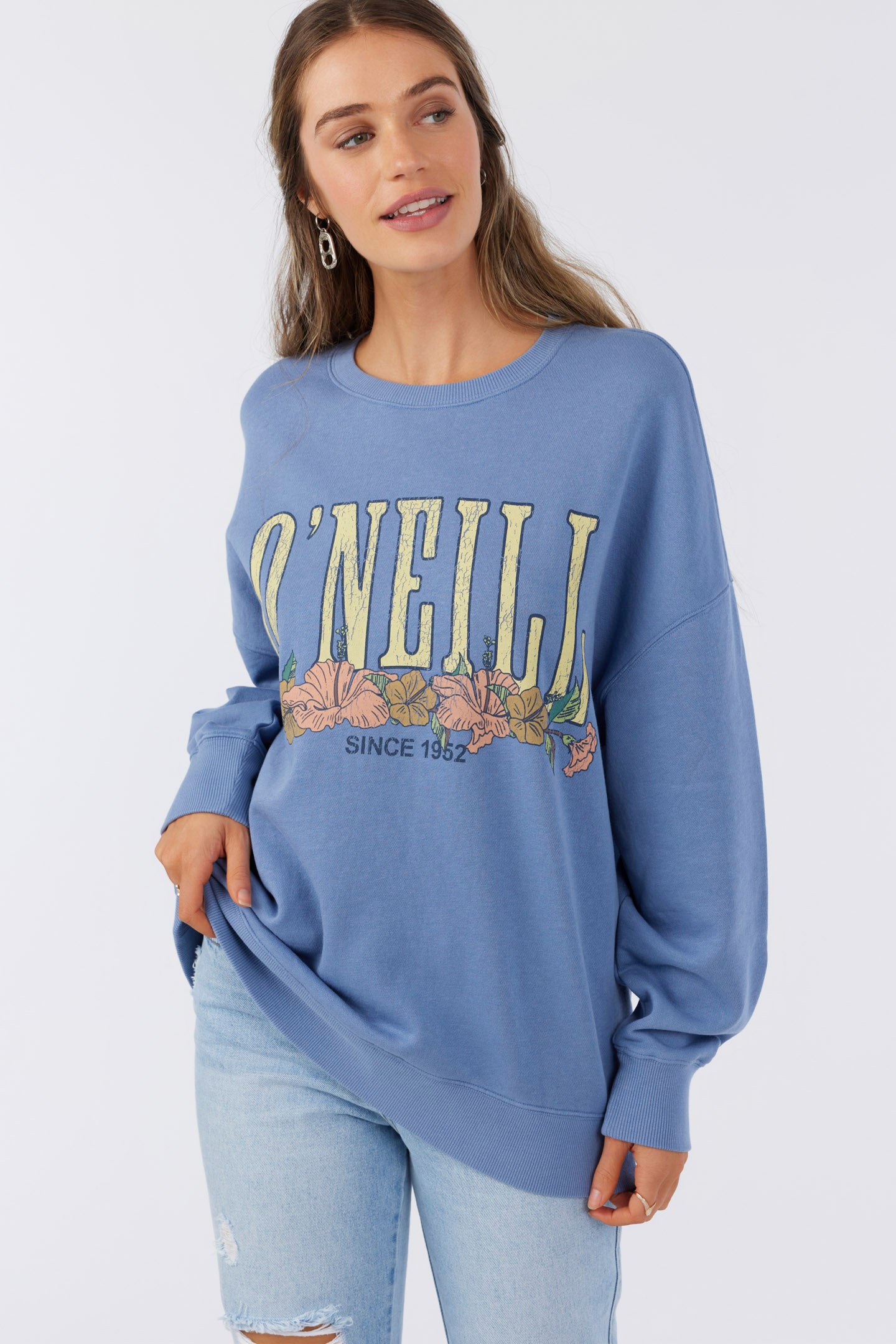 CHOICE CREWNECK OVERSIZED-FIT FLEECE PULLOVER