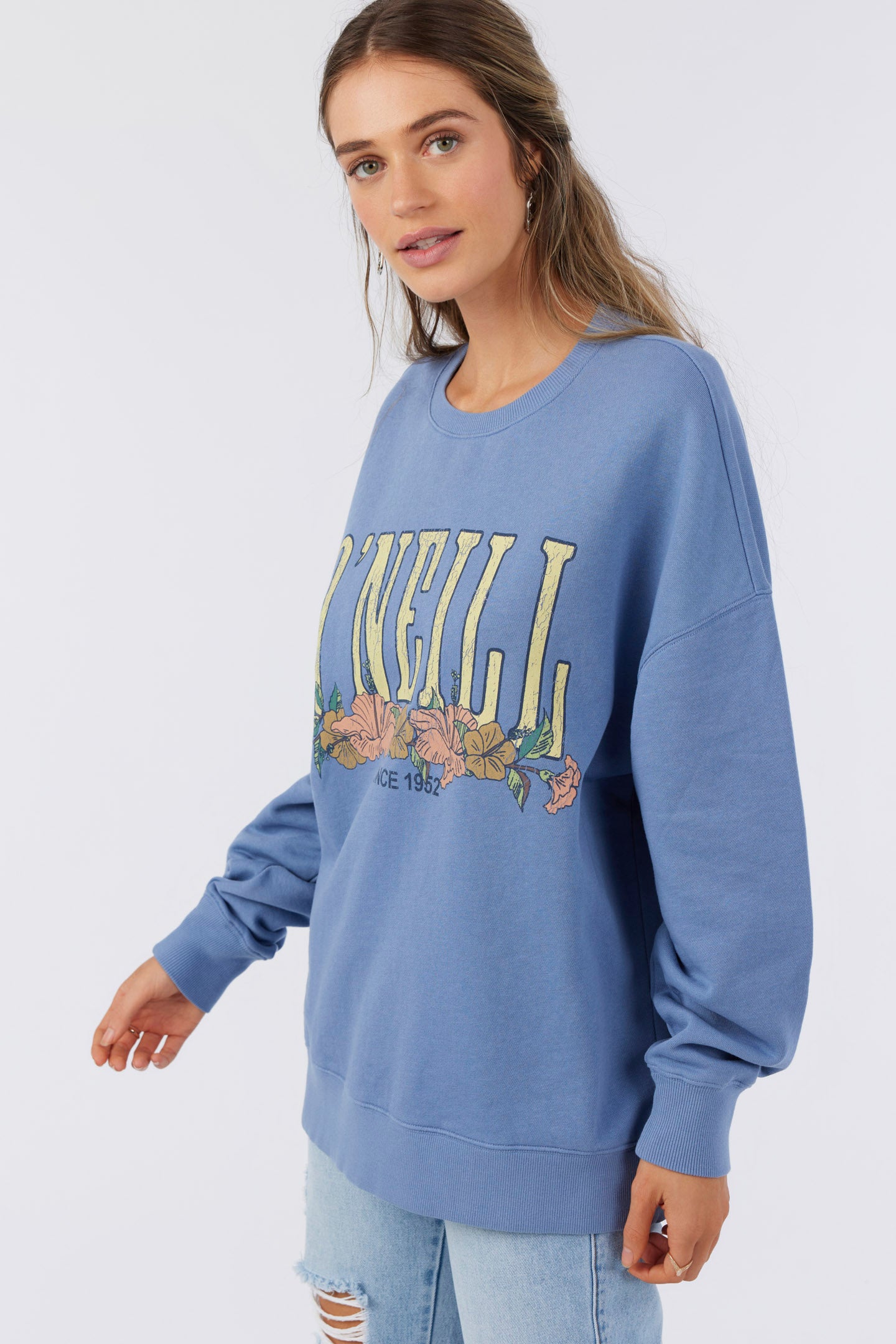 CHOICE CREWNECK OVERSIZED-FIT FLEECE PULLOVER