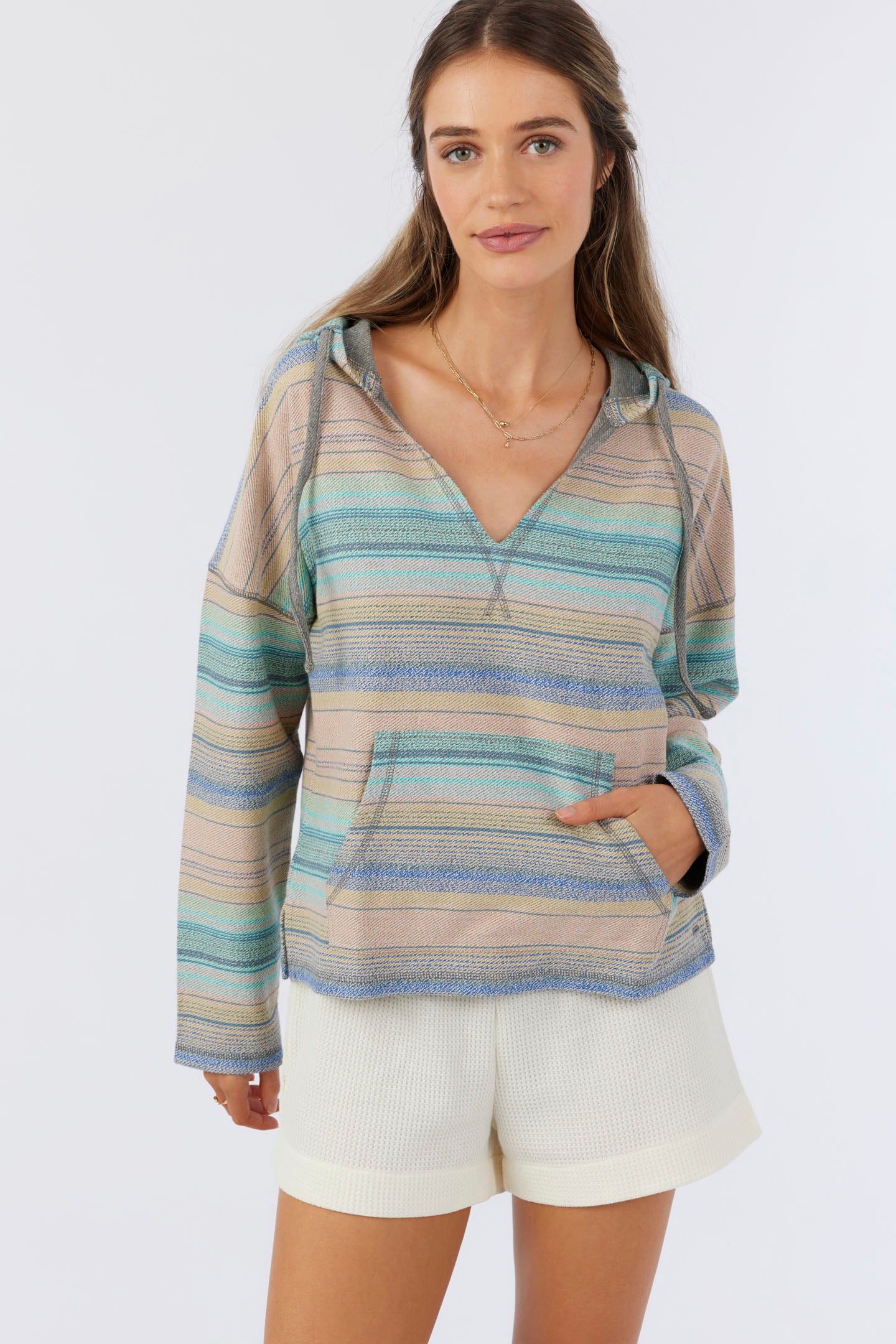 ROSARITO HOODED LOUNGE PULLOVER