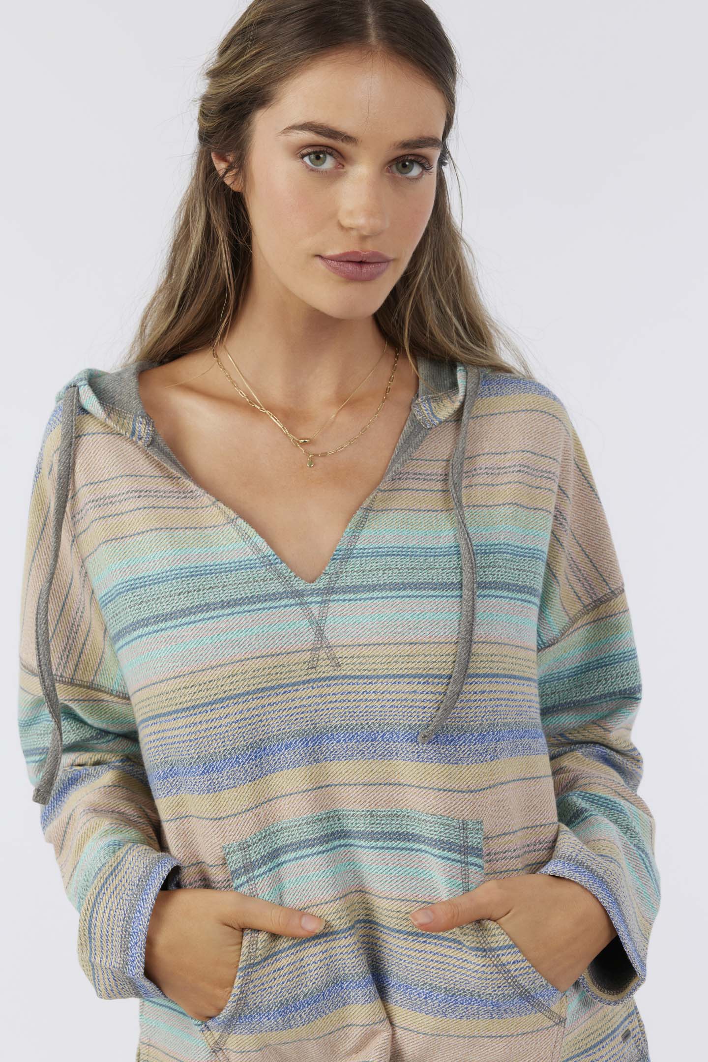 ROSARITO HOODED LOUNGE PULLOVER