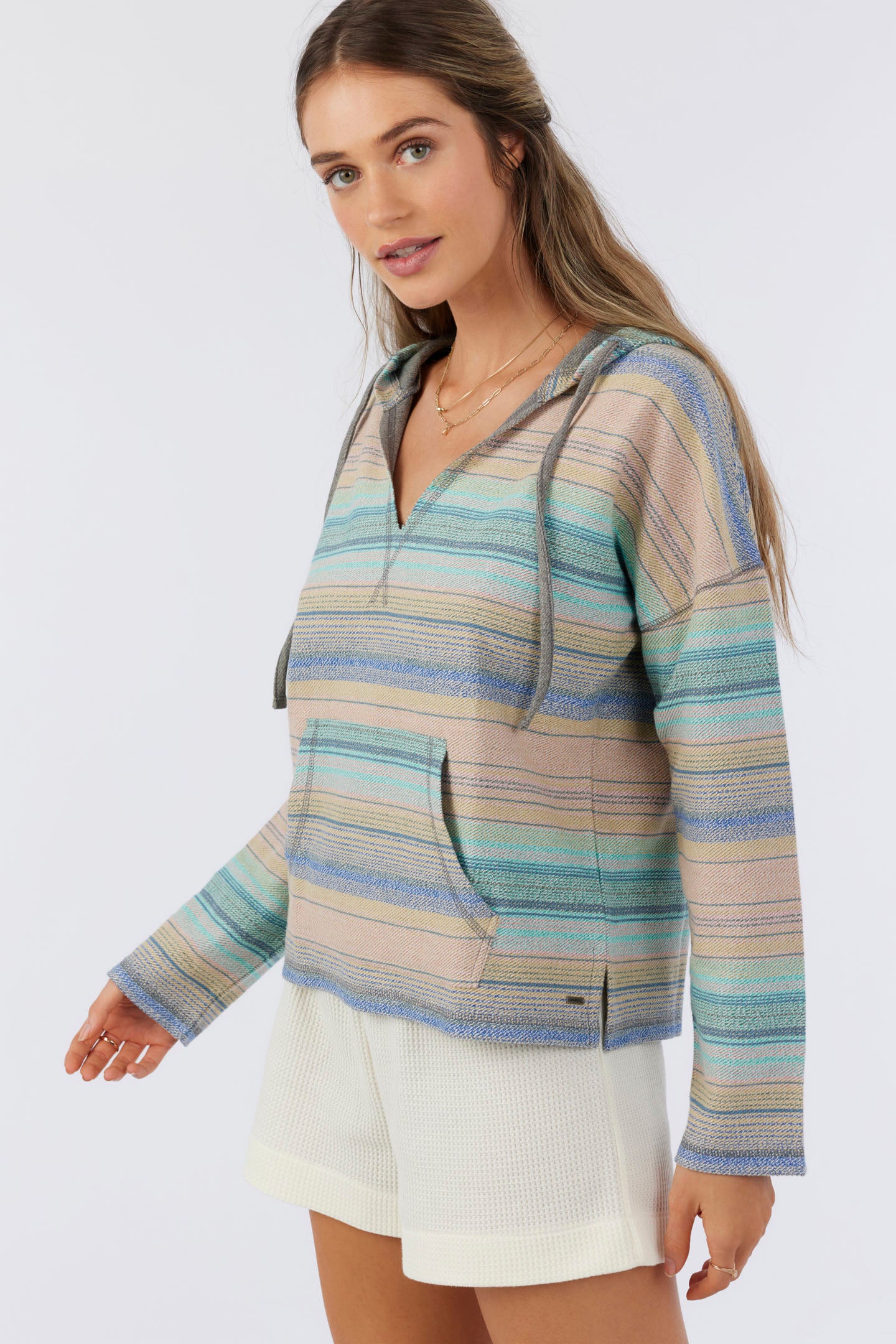 ROSARITO HOODED LOUNGE PULLOVER