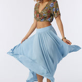 Marnie Solid Midi Skirt