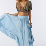 Marnie Solid Midi Skirt