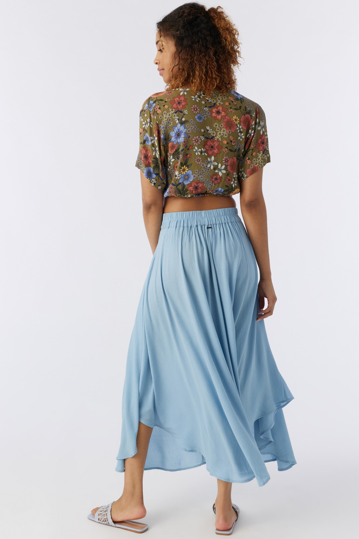 MARNIE SOLID MIDI SKIRT