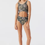 Girl's Hibiscus Camo Knot One-Piece