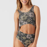Girl's Hibiscus Camo Knot One-Piece