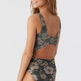 Girl's Hibiscus Camo Knot One-Piece