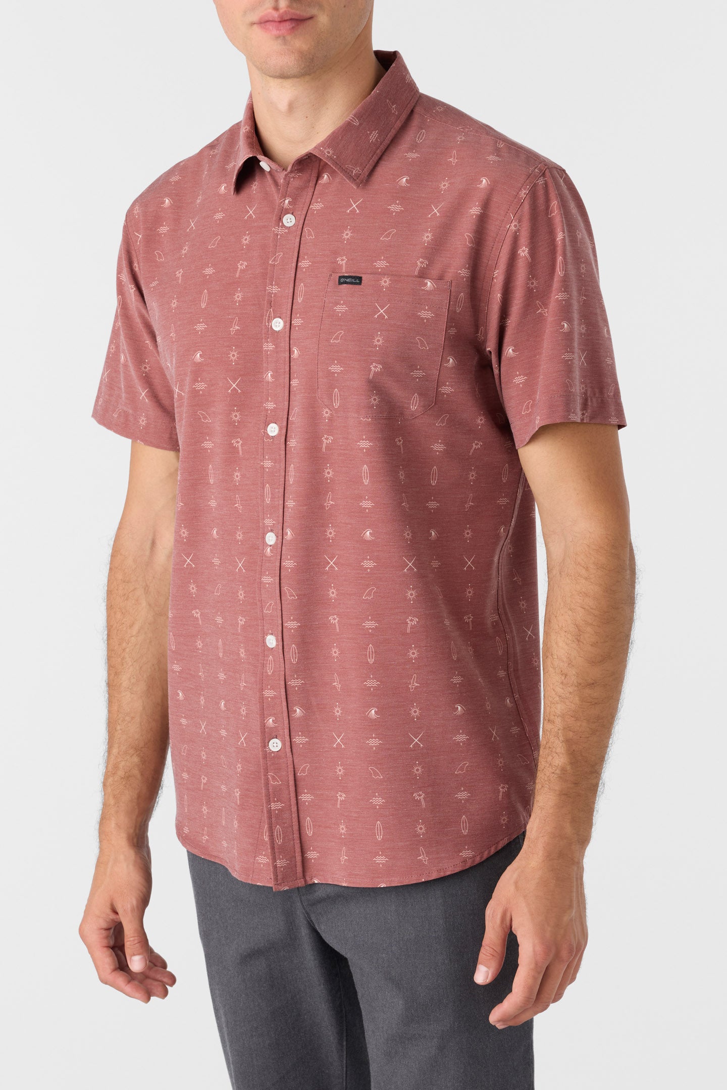 ハヤシマルTruceユニホームシャツ TRVLR Upf Traverse Standard Standard Fit Shirt - Mahogany | O'Neill