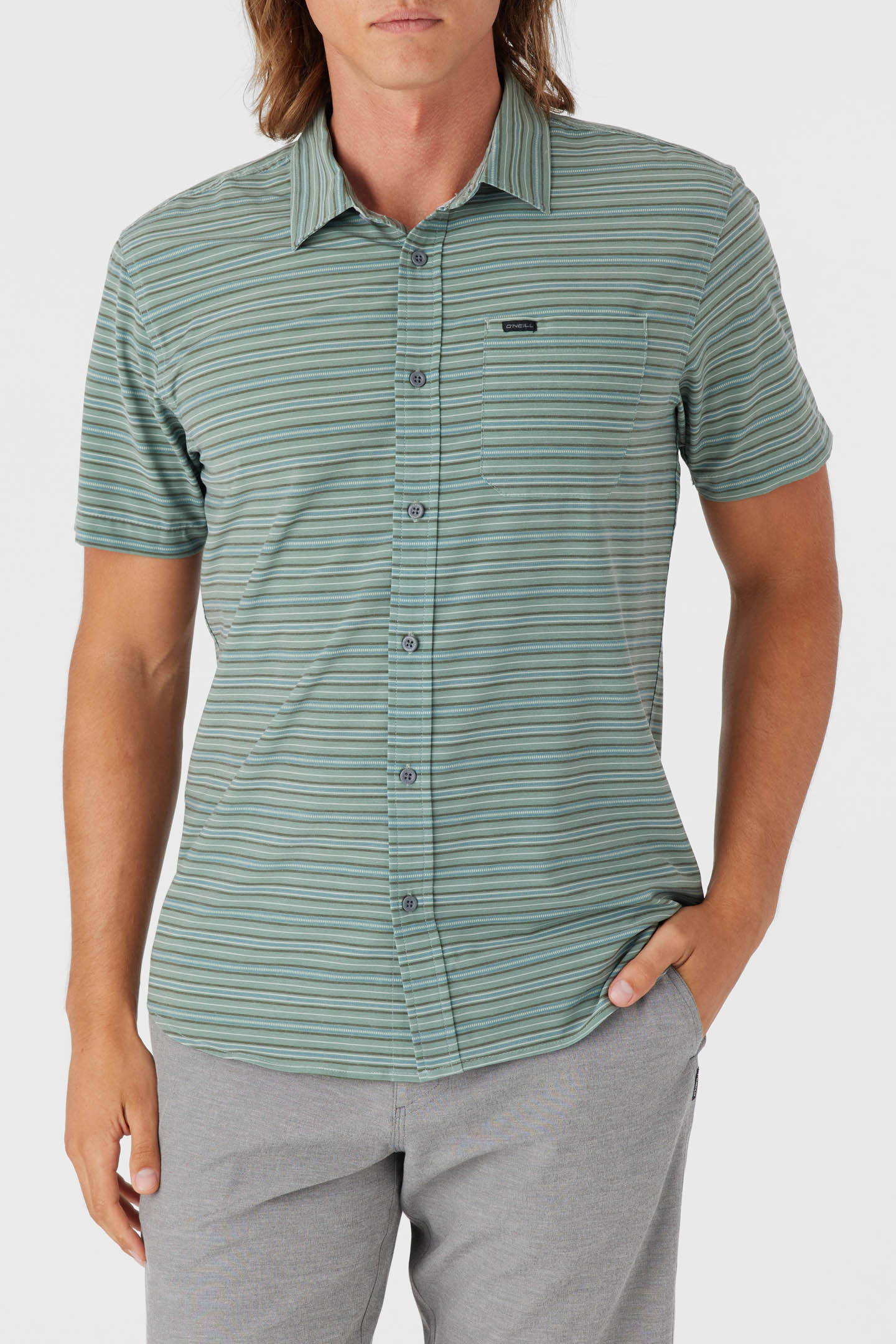 TRVLR UPF TRAVERSE STRIPE STANDARD FIT SHIRT