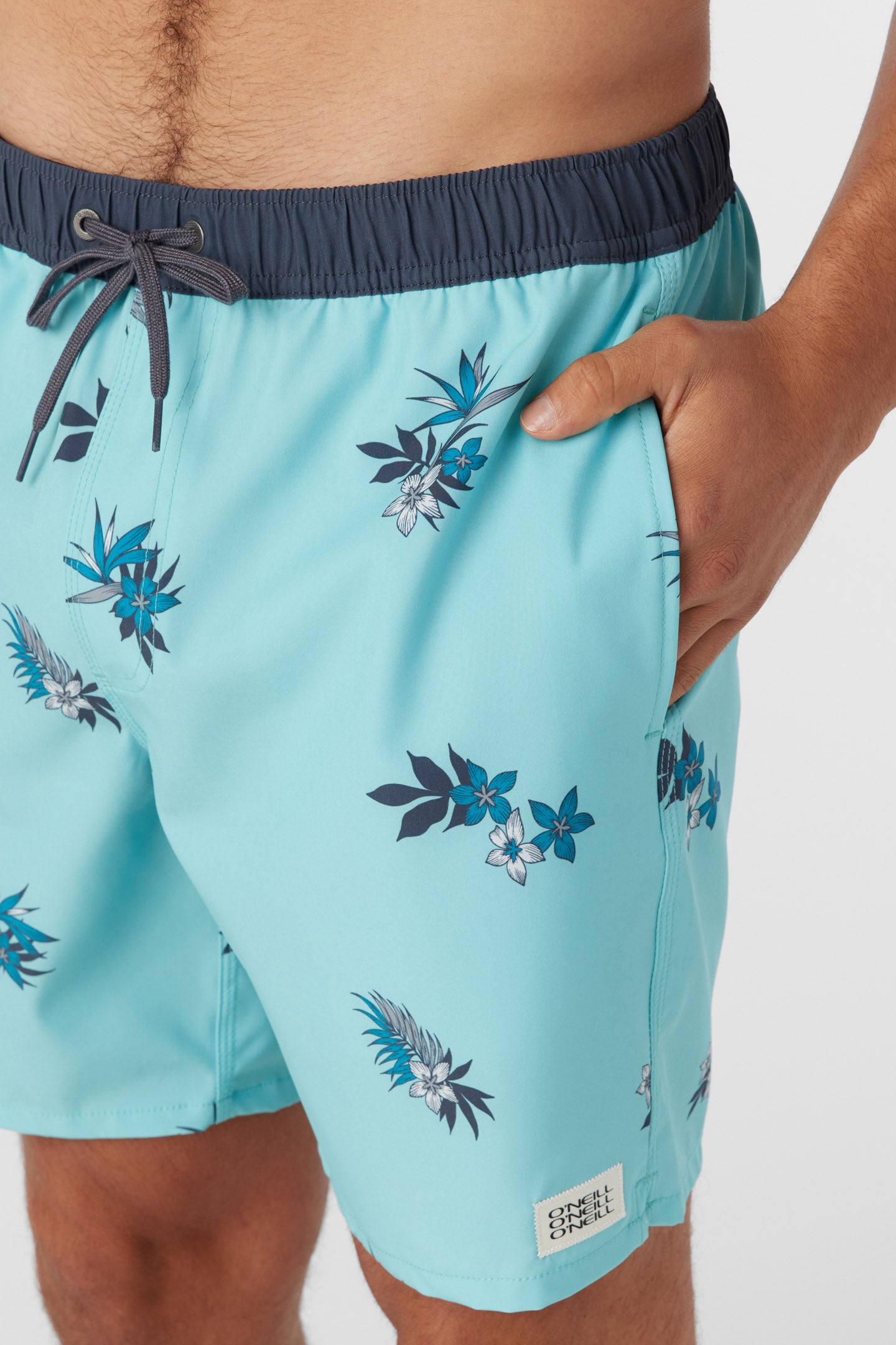 HERMOSA ELASTIC WAIST 17" SWIM TRUNKS