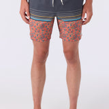 Hermosa Elastic Waist 17" Swim Trunks
