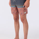 Hermosa Elastic Waist 17" Swim Trunks