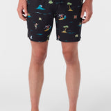 Hermosa Elastic Waist 17" Swim Trunks