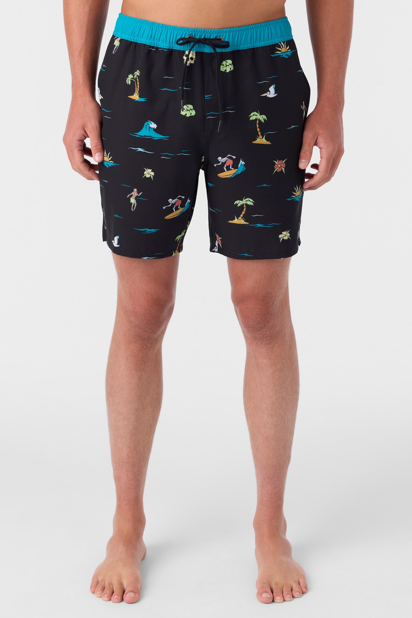 HERMOSA ELASTIC WAIST 17" SWIM TRUNKS