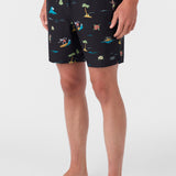Hermosa Elastic Waist 17" Swim Trunks