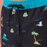 Hermosa Elastic Waist 17" Swim Trunks