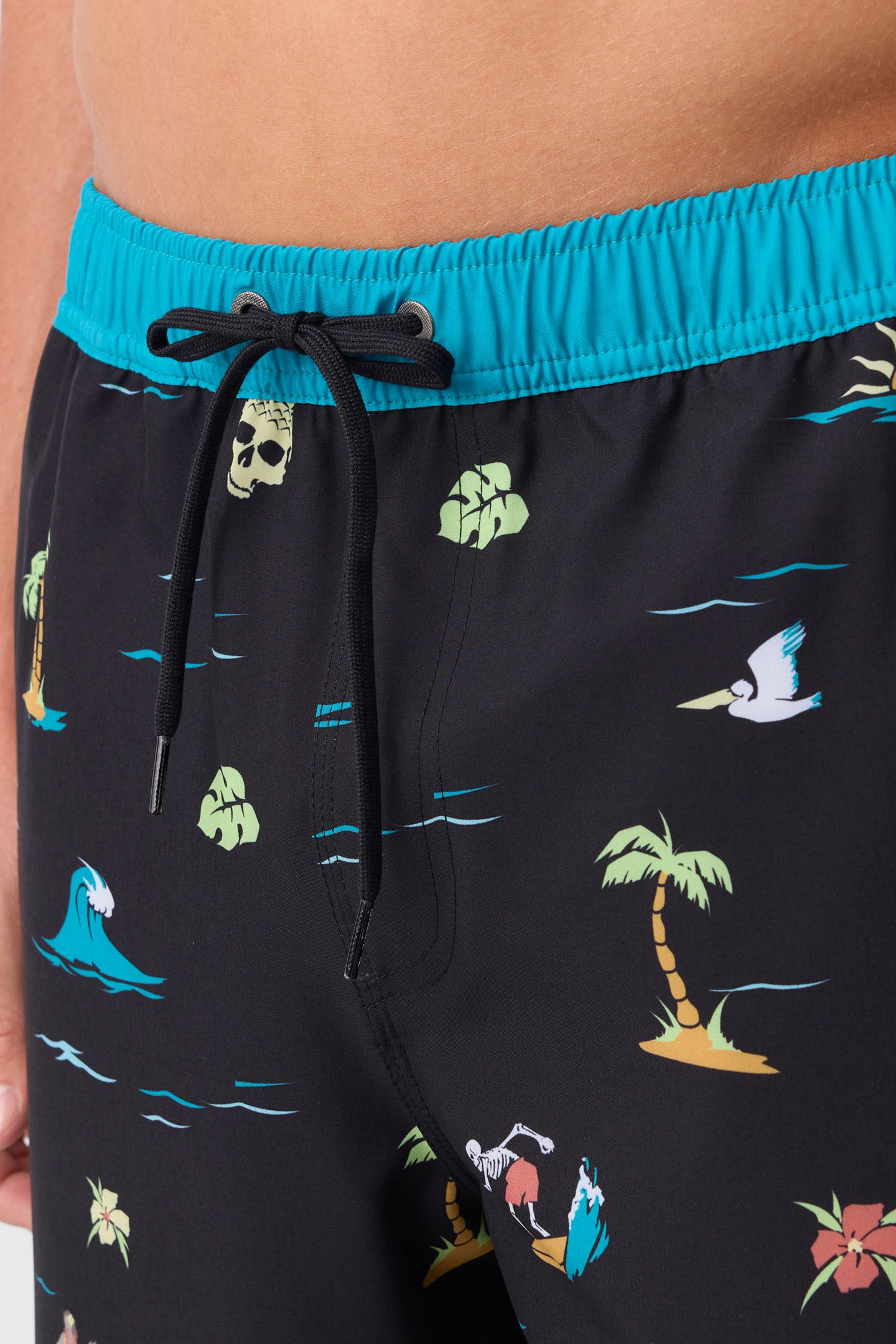 HERMOSA ELASTIC WAIST 17" SWIM TRUNKS