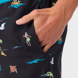 Hermosa Elastic Waist 17" Swim Trunks