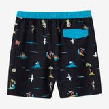 Hermosa Elastic Waist 17" Swim Trunks