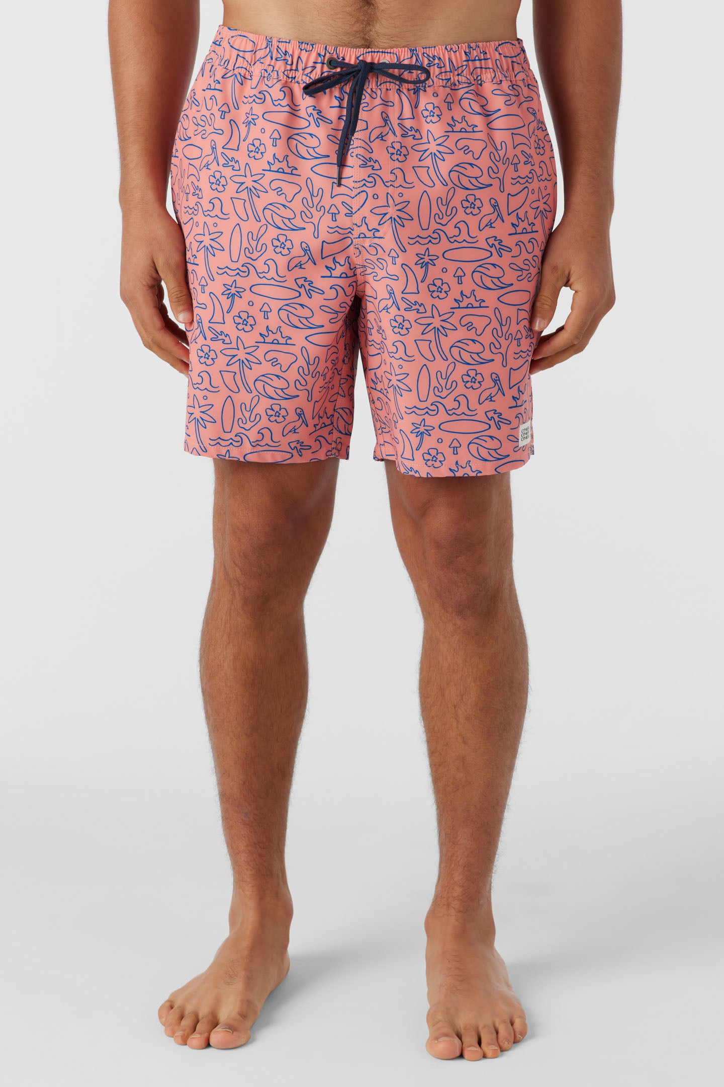 HERMOSA ELASTIC WAIST 17" SWIM TRUNKS