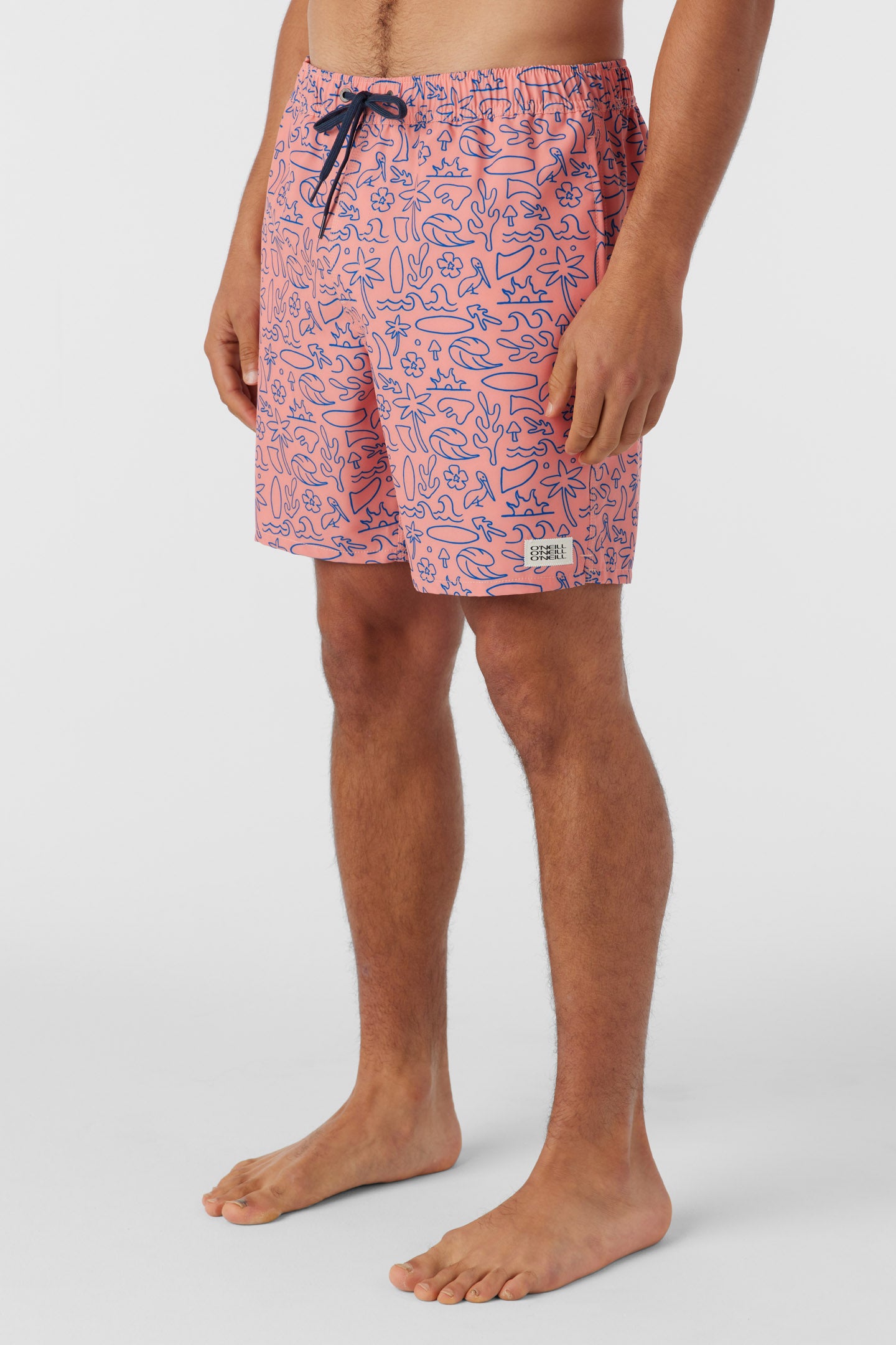 HERMOSA ELASTIC WAIST 17" SWIM TRUNKS