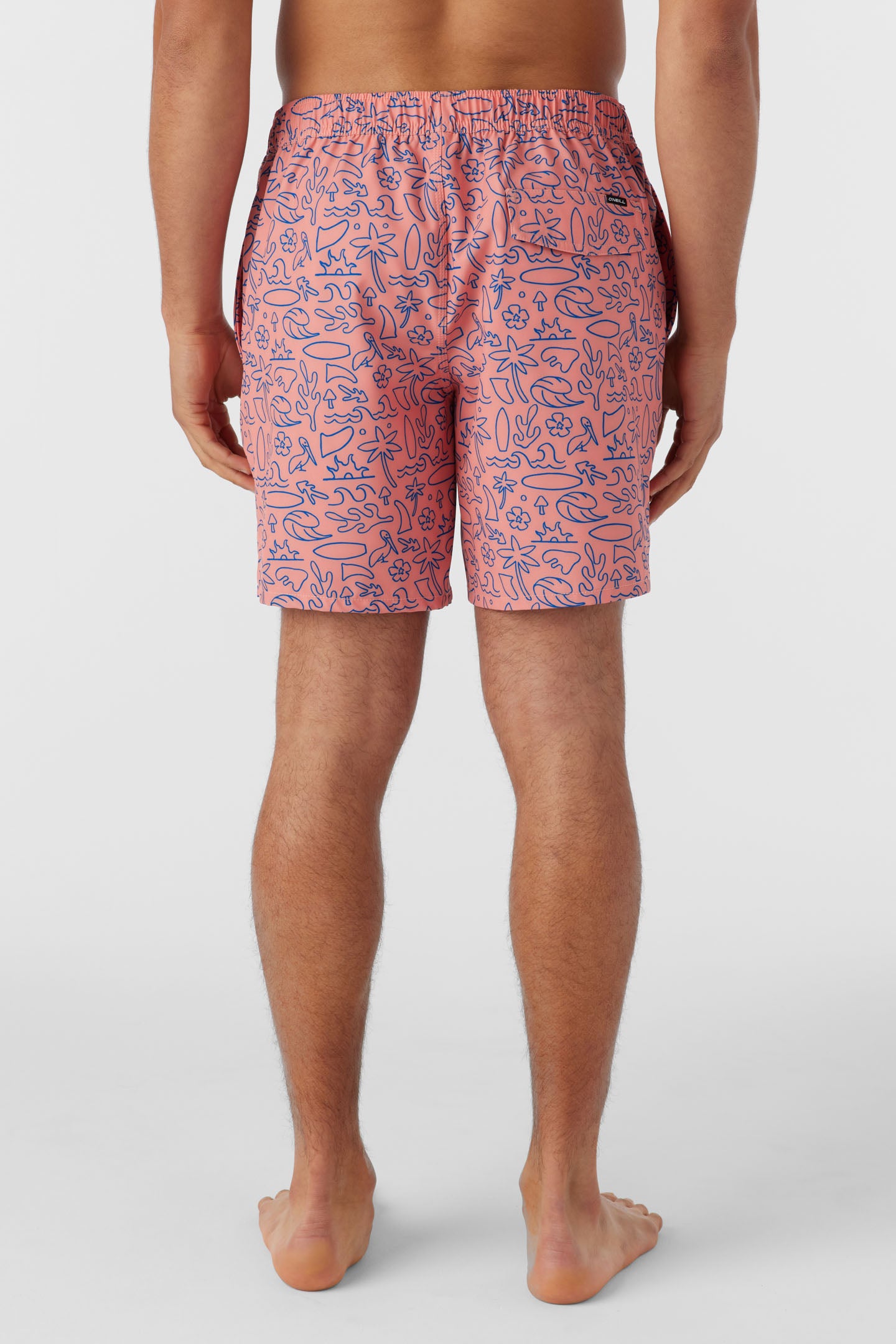 HERMOSA ELASTIC WAIST 17" SWIM TRUNKS