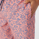 Hermosa Elastic Waist 17" Swim Trunks