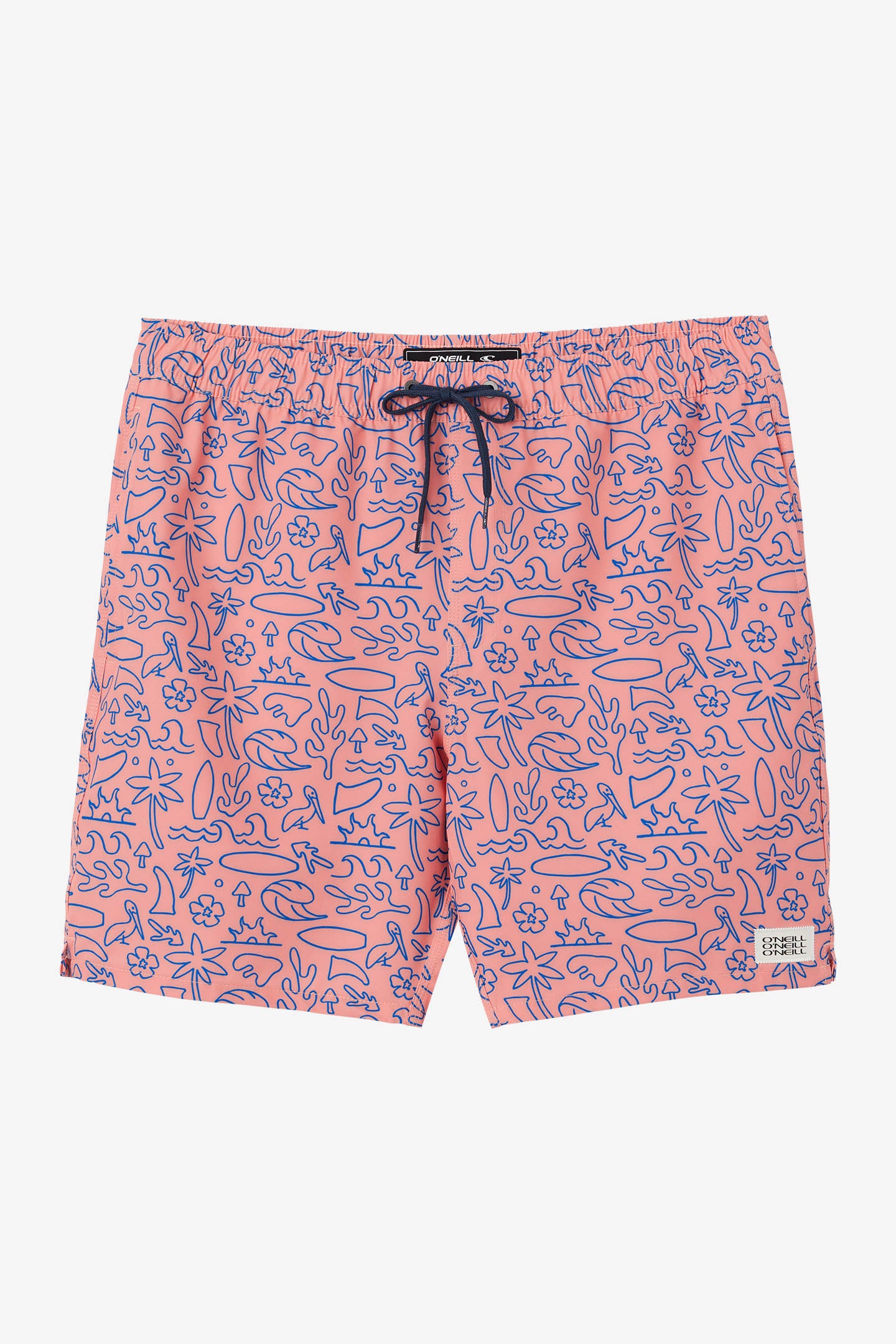 HERMOSA ELASTIC WAIST 17" SWIM TRUNKS