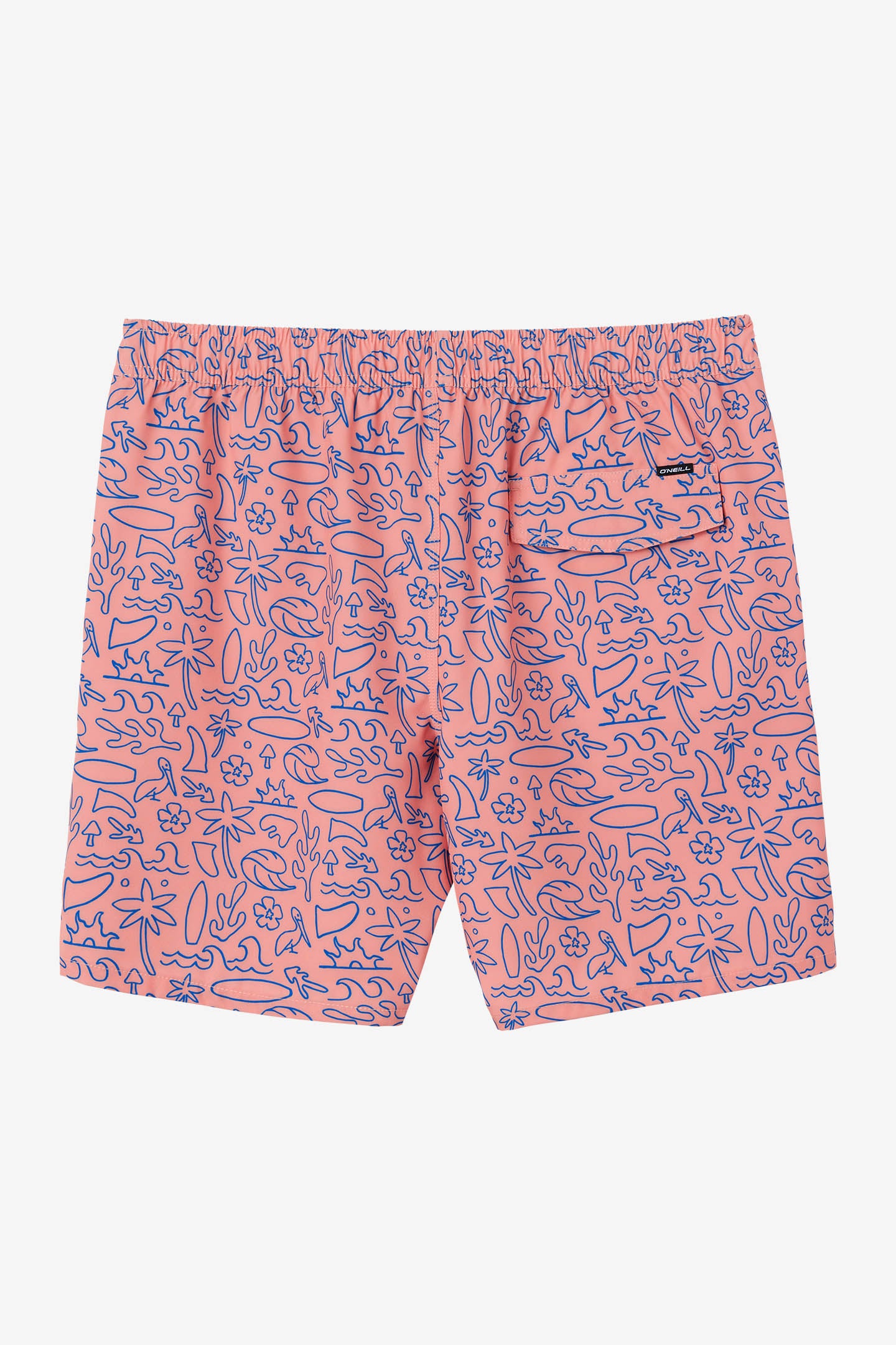 HERMOSA ELASTIC WAIST 17" SWIM TRUNKS