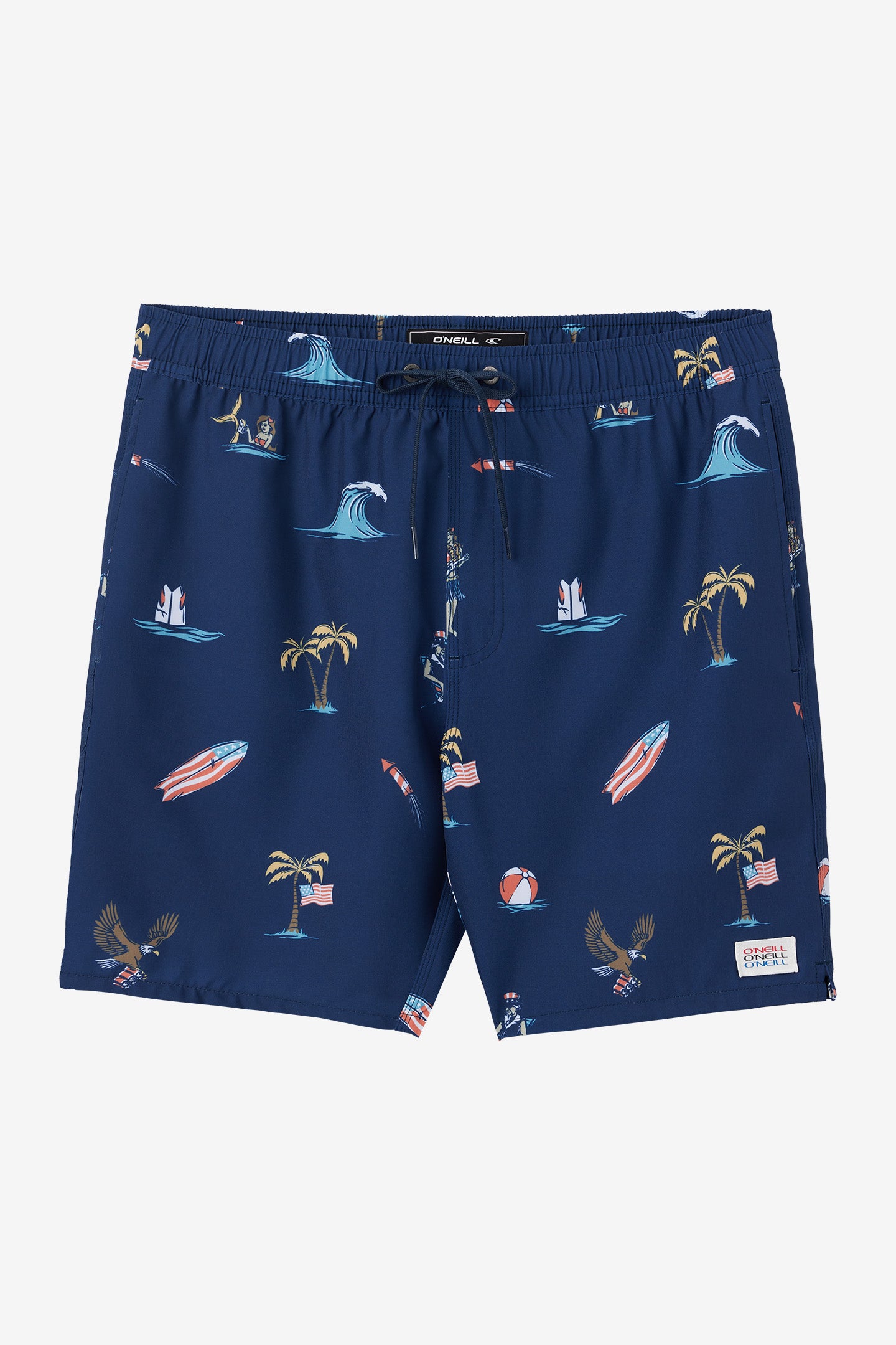 HERMOSA ELASTIC WAIST 17" SWIM TRUNKS