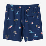Hermosa Elastic Waist 17" Swim Trunks
