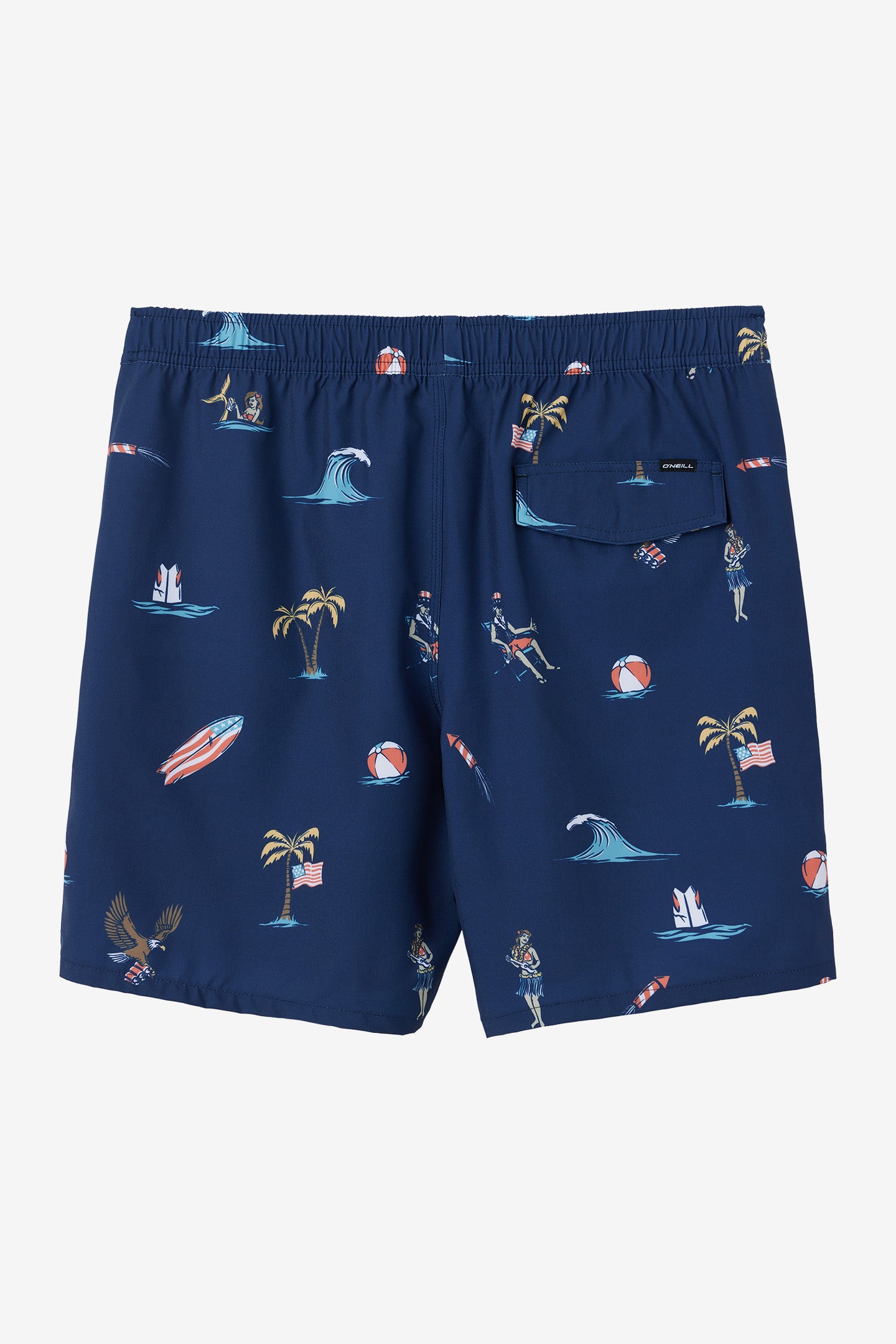 HERMOSA ELASTIC WAIST 17" SWIM TRUNKS