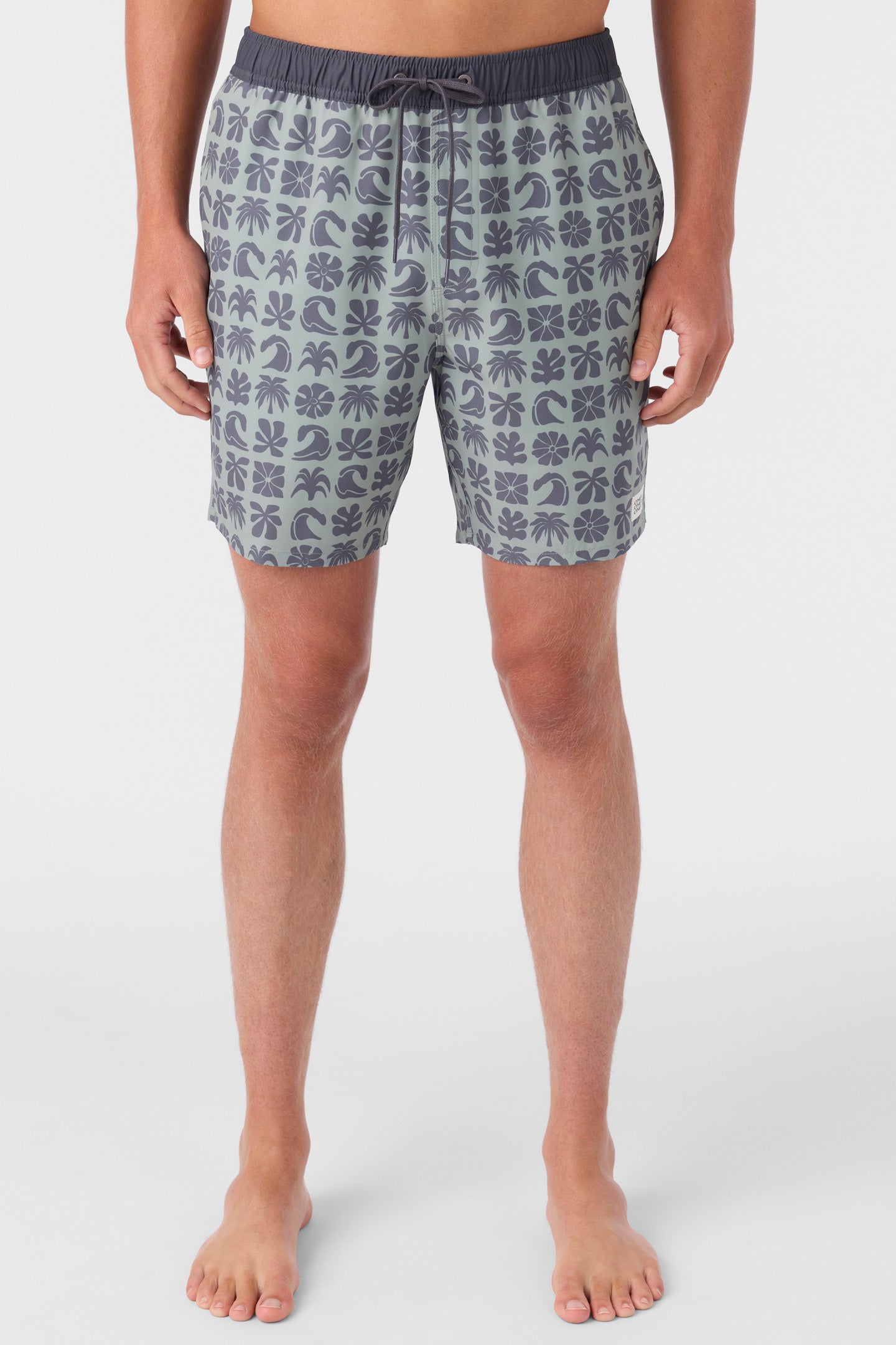 HERMOSA ELASTIC WAIST 17" SWIM TRUNKS