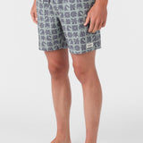Hermosa Elastic Waist 17" Swim Trunks