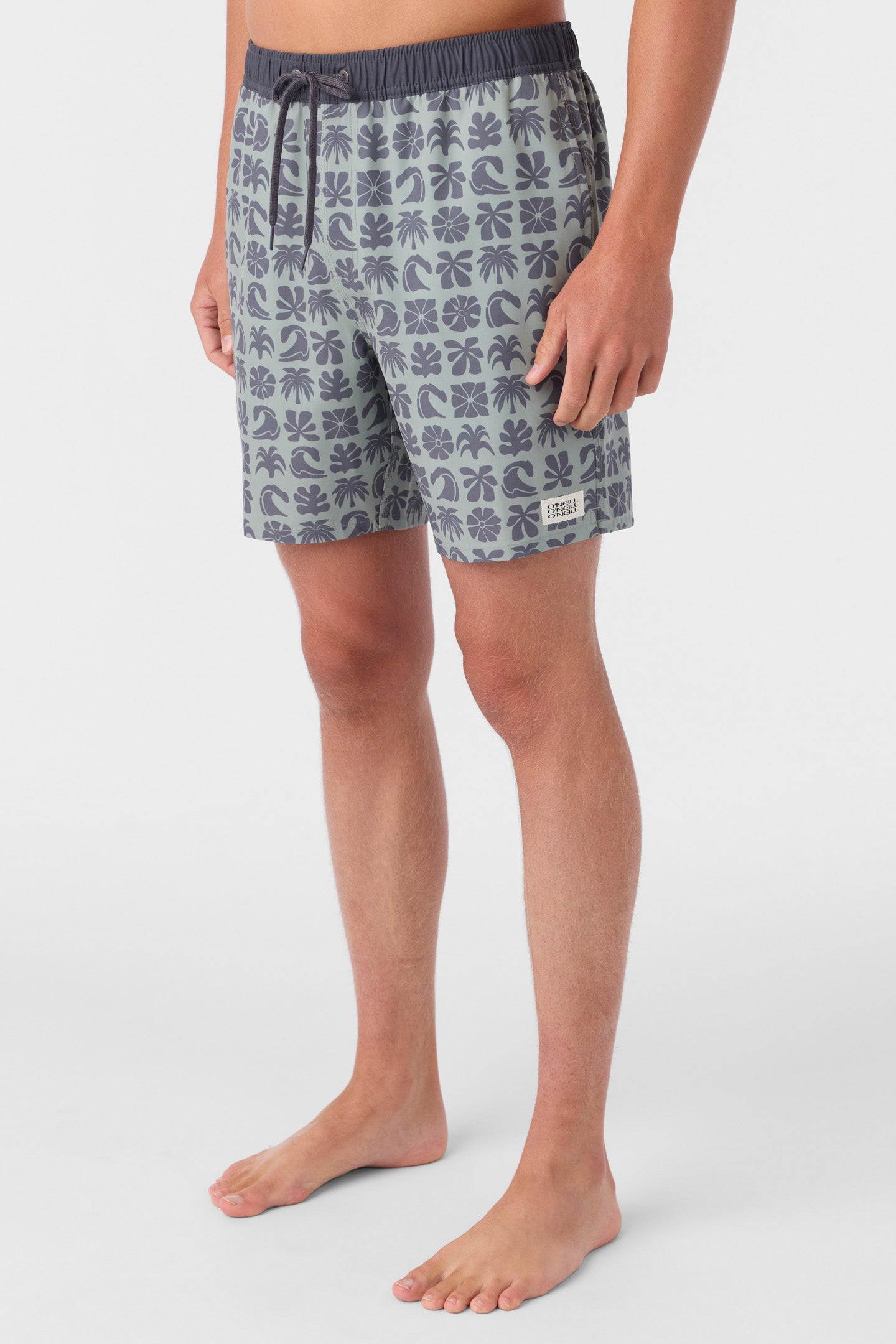 HERMOSA ELASTIC WAIST 17" SWIM TRUNKS