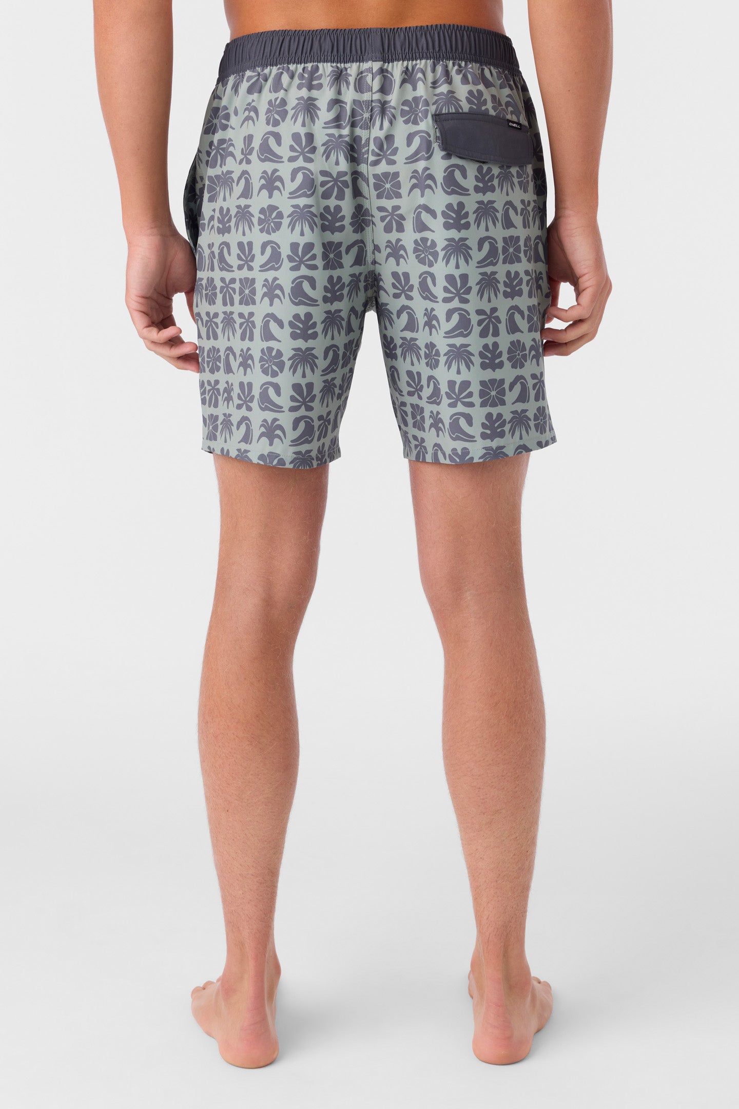 HERMOSA ELASTIC WAIST 17" SWIM TRUNKS