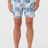 Hermosa Elastic Waist 17" Swim Trunks