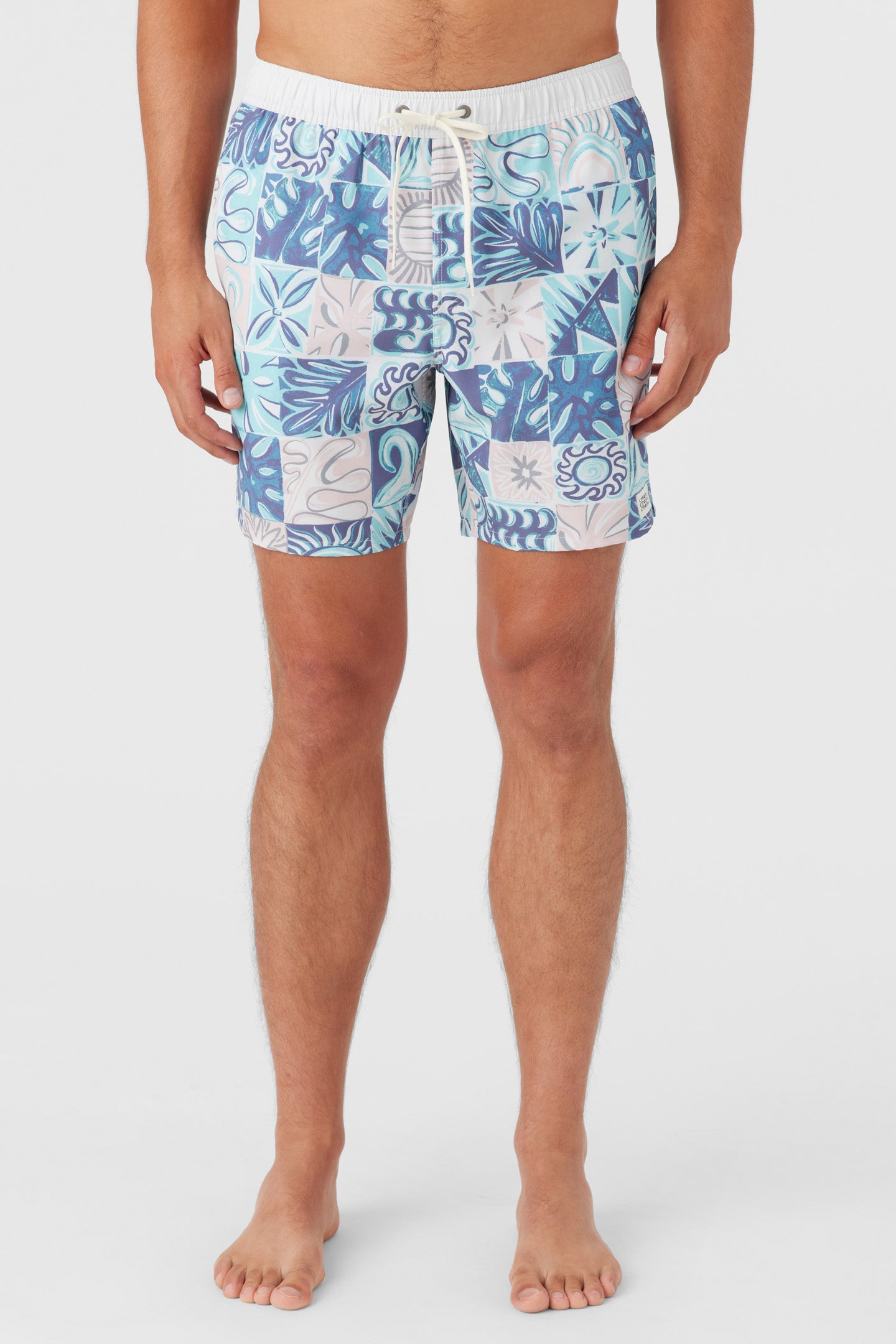 HERMOSA ELASTIC WAIST 17" SWIM TRUNKS