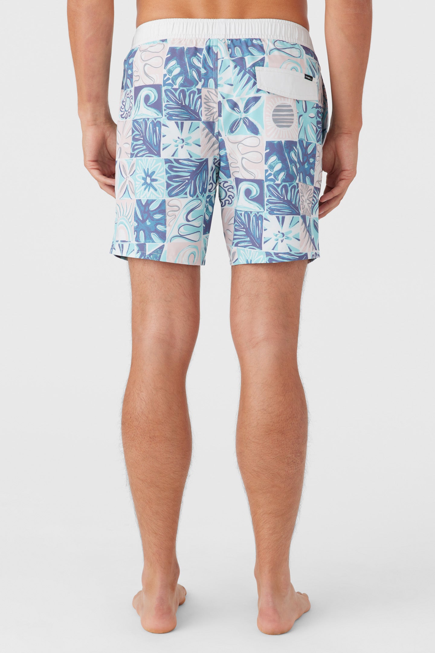 HERMOSA ELASTIC WAIST 17" SWIM TRUNKS