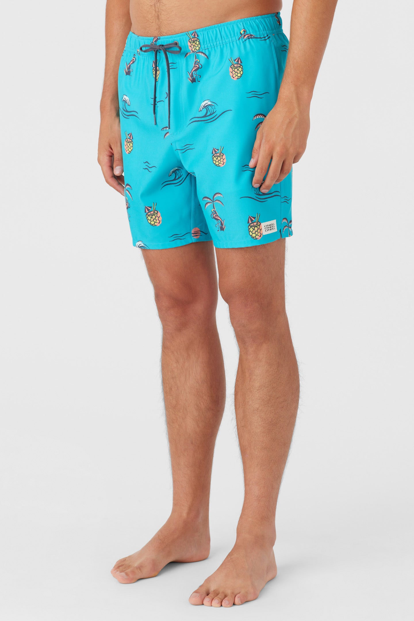 HERMOSA ELASTIC WAIST 17" SWIM TRUNKS