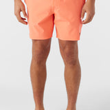 Lennox Hermosa Solid Elastic Waist 17" Swim Trunks