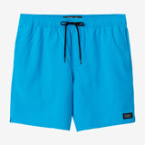 Lennox Hermosa Solid Elastic Waist 17" Swim Trunks