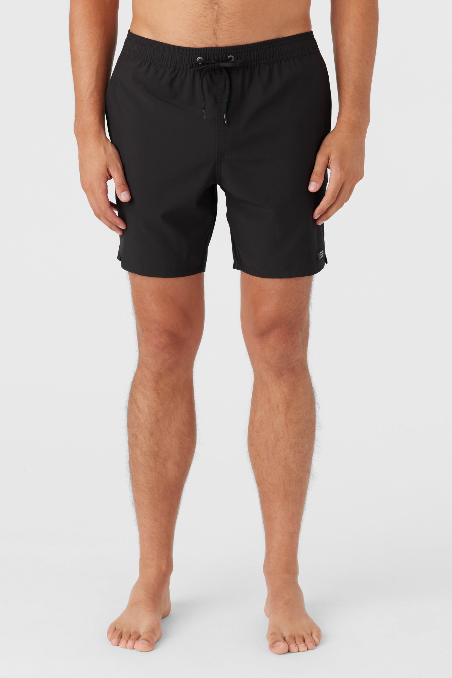 LENNOX HERMOSA SOLID ELASTIC WAIST 17" SWIM TRUNKS