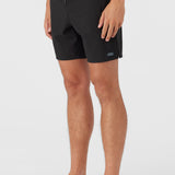 Lennox Hermosa Solid Elastic Waist 17" Swim Trunks