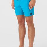 Lennox Hermosa Solid Elastic Waist 17" Swim Trunks